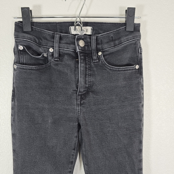 Madewell Cali Demi Boot Jeans Women's 25‎ Black Stretch Denim Bootcut High Rise - Picture 2 of 9
